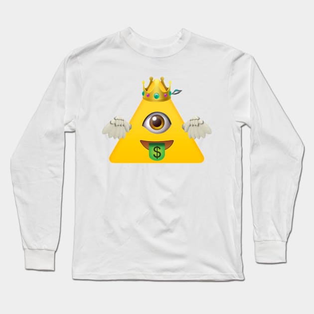 Illuminati Emoji Long Sleeve T-Shirt by tycq